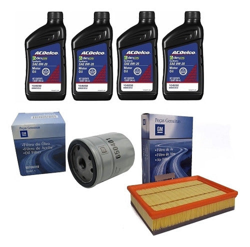 Kit De Filtros + Lubricante Original Chevrolet Onix 1.0 6ta 0