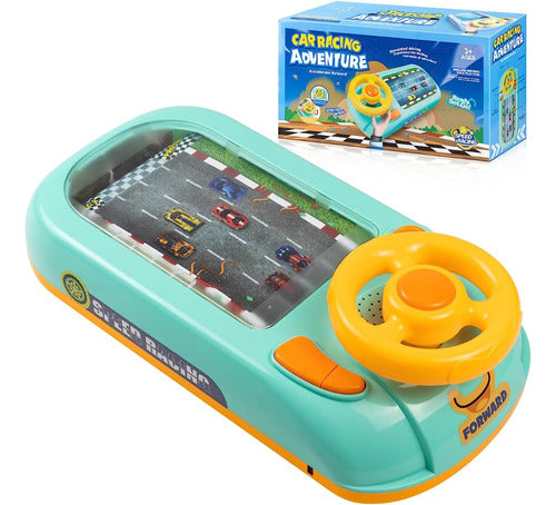 Muy Moderna Racing Game with Interactive Steering Wheel and Sound for Kids 0