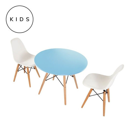 Alto Impacto Eames Kids Table Combo + 2 Children Chairs 5