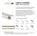 Lumiere 3935 Aluminum Step Edge 45mm Atrim 2.5m 1