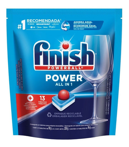 Finish Combo Dishwasher Tablets Automatic Doypack 13u X7 2