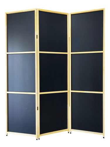 Foldable Wooden Room Divider (3 Panels) 4