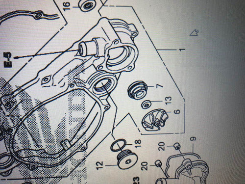 Honda Water Pump Retainer CRF 250 450 1