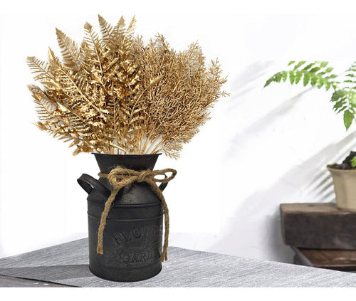 Cattree Christmas Artificial Plants Decoration - Gold Eucalyptus for Home 6