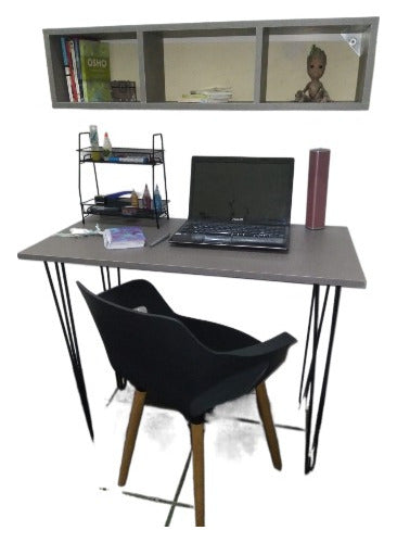 Nordic Style 100cm Desk with Matching Open Shelf 0