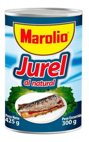 Marolio Pack of 36 Units Natural Horse Mackerel 425g 0