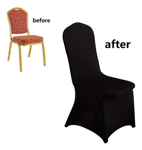 LZY Lzy 20pcs Spandex Chair Cover Slipcovers Elásticos Para Fies 3