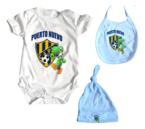 Passion del Hincha Ciudela Ajuar Ropa Bebe X3 Prendas Puerto Nuevo Campana 0