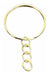 Set of 24 Keychain Rings with Chain, Gold - Gatuvia 2
