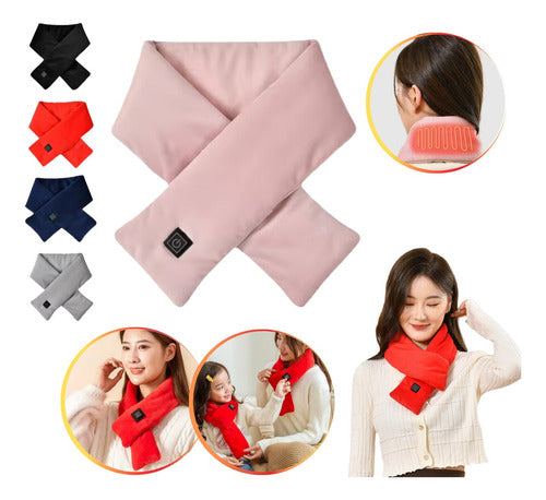 Fashion Electric Heating Scarf USB Pad 0