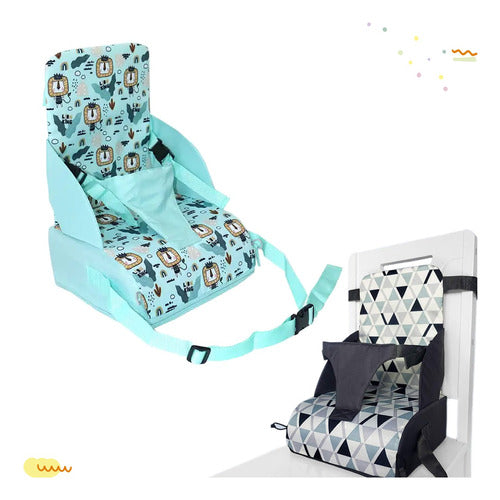 Portable Folding Baby Booster Seat Bag with 3-Point Harness - Krokus 2