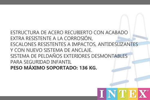 Intex Escalera Para Pileta 91cm De Alto 3