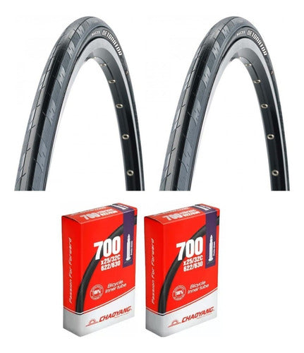 Maxxis Detonator 700x25 Bicycle Tires + Tubes 0