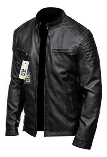 Bross Leather Jacket with Superior Bonded Detail 2