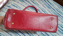 Cartera De Cuero Roja Nueva 5