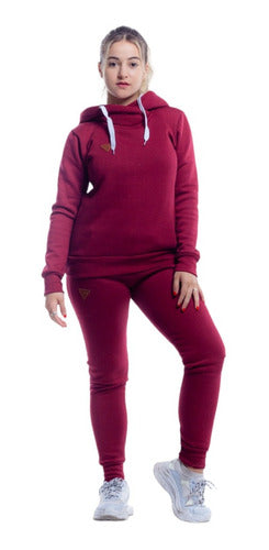 Women's Jogger and Hoodie Set in Fleece with Sherpa Lining Sizes S to XXL - Art. 15 19