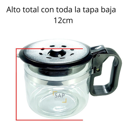 Adjustable Universal Glass Coffee Carafe Jar Cup Tall Lid 3