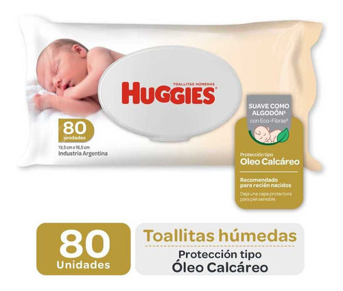 Pack X 3 Unid Toallas Humedas  Protección Tipo Ól Huggies 0