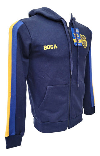 Boca Juniors Hoodie Jacket with Pockets 2023 Original 1