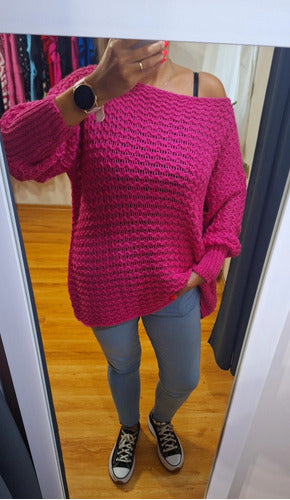 Textured Boat Neck Sweater. Various Colors 4