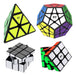 Qiyi Megaminx + Pyraminx + Mirror + 3x3 Cube Pack 0