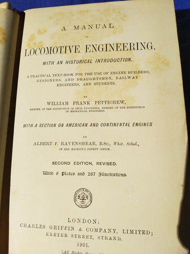 Manual Locomotora Tren  Ingeniería Inglés 1901 Second Editio 2