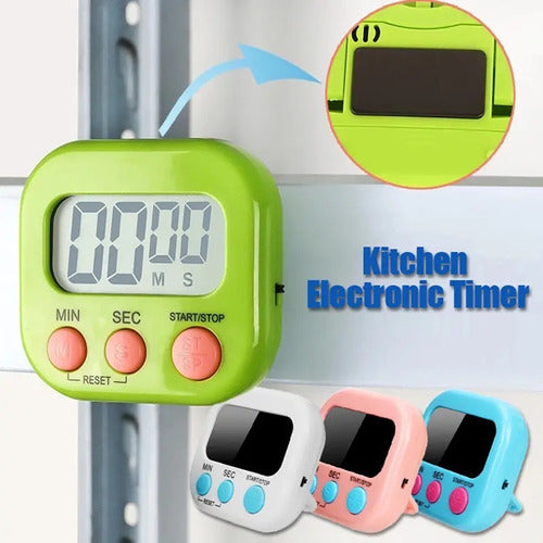 Kitchen Timer with Alarm and Magnet - Digital Cooking Stopwatch 22