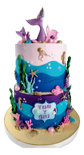 Reyna tortas Torta Decorada Infantil Sirenas 0