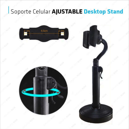 Adjustable 360° Rotation Mobile Phone Desktop Stand 2