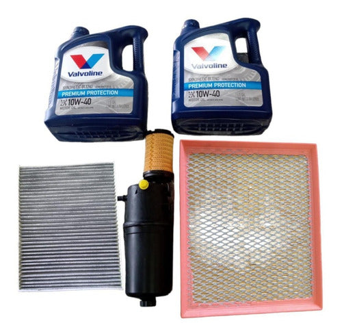 Kit 4 Filtros Amarok 2.0 2010 A 2017 + Aceite Valvoline 0