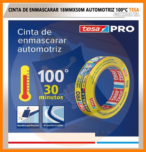 Tesa Masking Tape High Temperature 24mmx50m 3