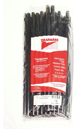 Tasman Black Silicone Bar Sacabollos 11.2mm x 30cm x 1kg Pack of 5 1