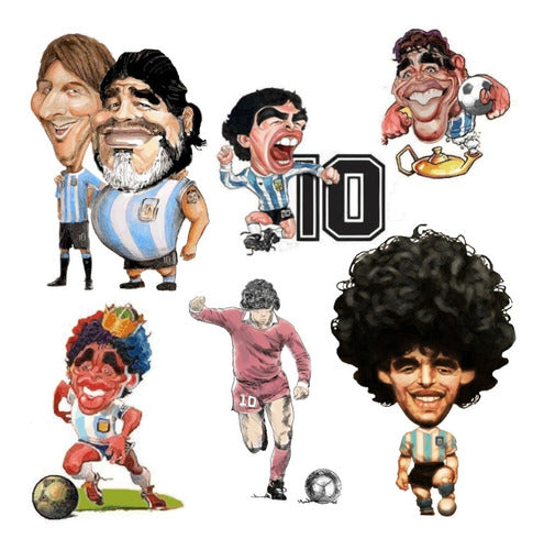 Pack of Messi and Maradona Vector Art for Printing and Sublimation 8