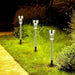 Noiluva Pack X4 Solar Stake LED Light Cool Light Garden Decoration 3