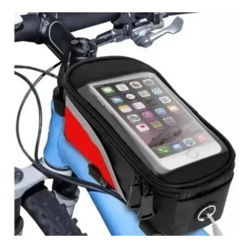 Max Tuning Bolso Alforja Touch Porta Celular Bicicleta Impermeable 0