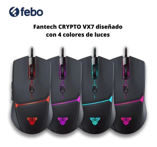 Fantech Crypto Vx7 Rgb 8000dpi Gaming Mouse 5