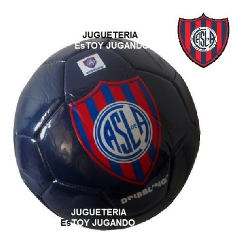 Pelota San Lorenzo Fútbol N°5 Azul Va Inflada 1