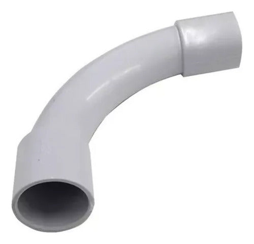 Pack of 10 20mm PVC Rigid Pipe 3/4 Curve with Conextube 0