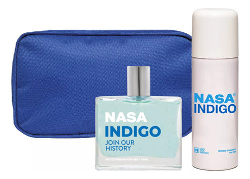 Men's Perfume Nasa Índigo Edp 100ml + Deodorant 160ml Set 0