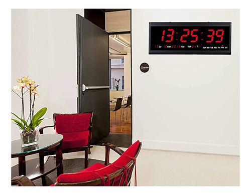 Rsobl Digital LED Wall Clock – Large 18.9 Inches 2