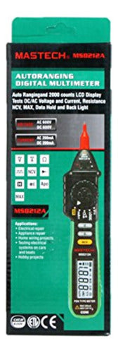 Mastech Digital Multimeter Ms8212a Pen Type 7