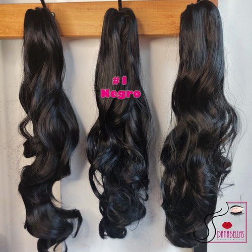 Extensión Peluca Cola Caballo C/ Broche Simil Pelo Natural 5