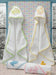 Beybe Infant Set: Hooded Towel, Bib, and Burp Cloth 2