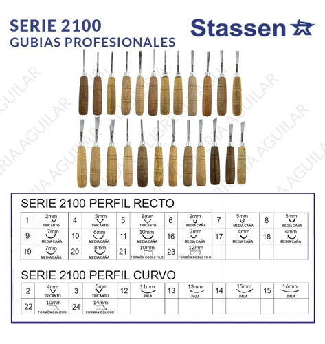 Gubias Y Formones Stassen Linea Profesional Serie 2100 Nº4 2