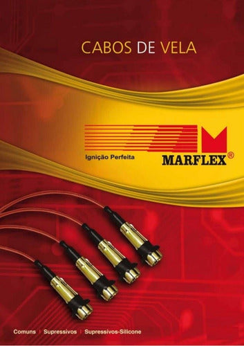 Marflex Juego Cables Bujia Fiat 1050/1300 Uno/Premio 1.5 Carburador 3