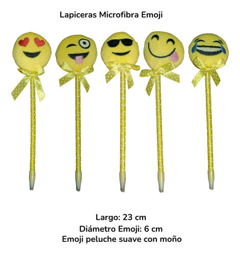 16-Piece Plush Emoji Combo Set: Bracelet, Pen, Pencil, Sharpener - Ideal for Gifts & Events 2