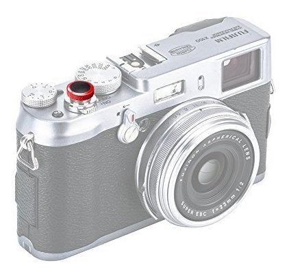 Jjc Deluxe - Boton De Disparador Para Camara Fuji Negro Rojo 5