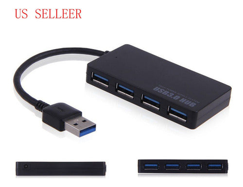 5gbps Super Alta Velocidad 4-puertos Usb 3.0 Hub Splitter Ad 1