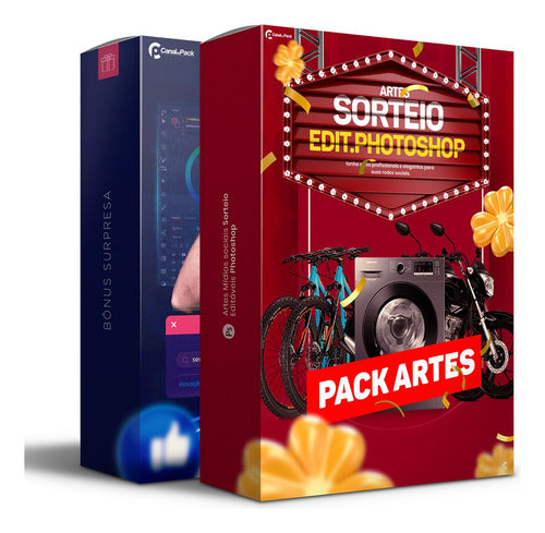 Pack 40 Artes Sorteio Editável Photoshop +bônus 0