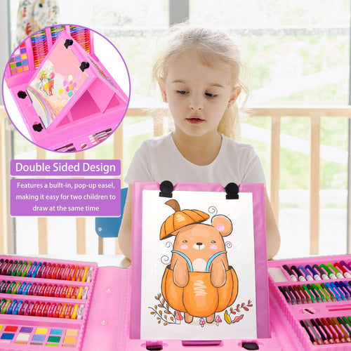 Tanmit Beginner Art Kit with Foldable Easel 30x40 Cm 6